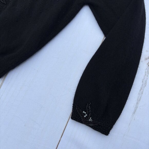 Rare Vintage 100% Cashmere Beaded Sweater Pringle of Scotland Women Sweater XS/S - Picture 5 of 16